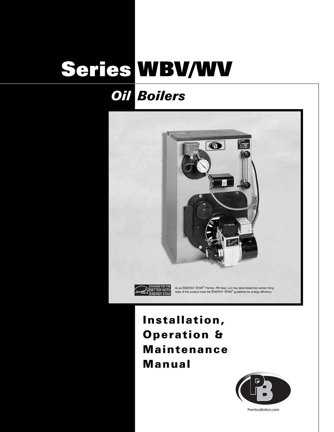 PB Heat WBV Series, WV Series manual Series WBV/WV 