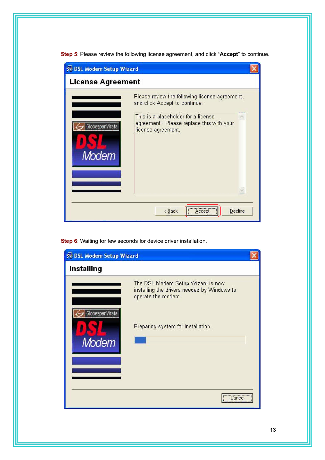 PC Concepts ADSL2+ user manual 