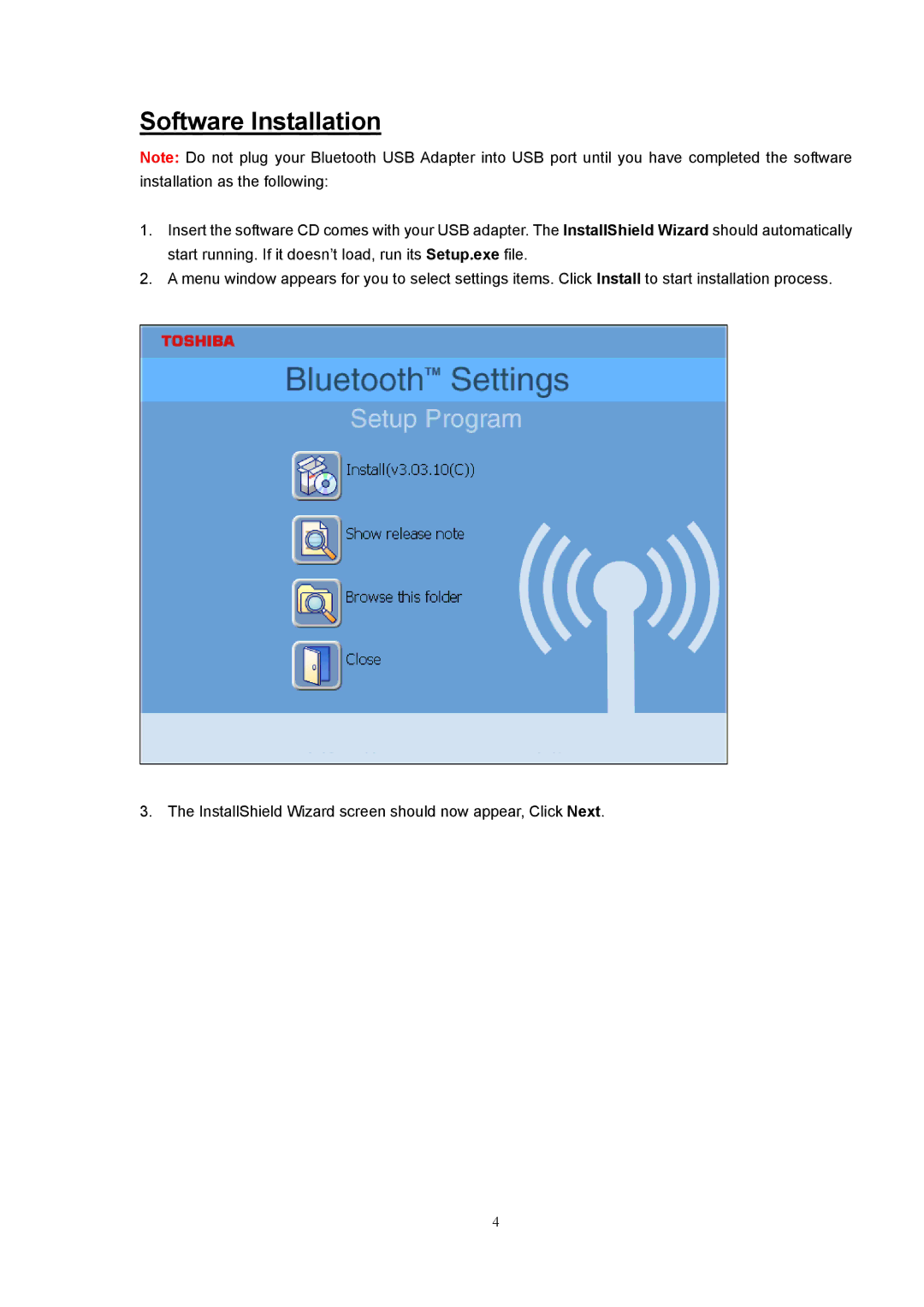 PC Concepts BT-01UDE manual Software Installation 