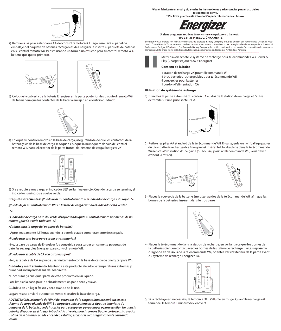 PDP PL-7522 manual ¿Puedo usar esta base para cargar otras baterías?, ¿Puedo usar el cable de CA con otros equipos? 