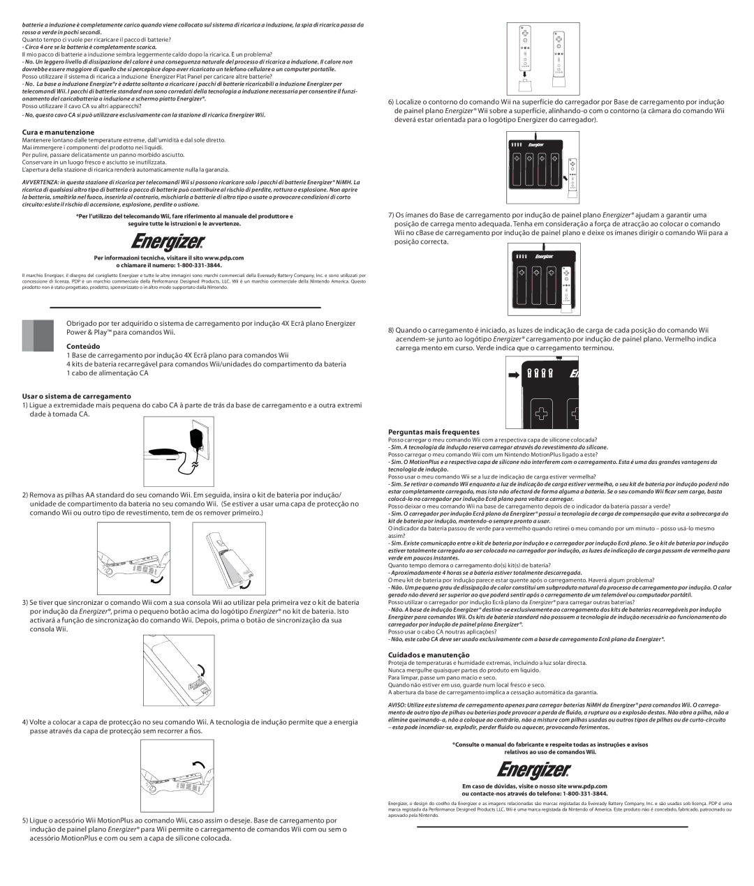 PDP PL-7582 manual Cura e manutenzione, Conteúdo, Usar o sistema de carregamento, Perguntas mais frequentes 