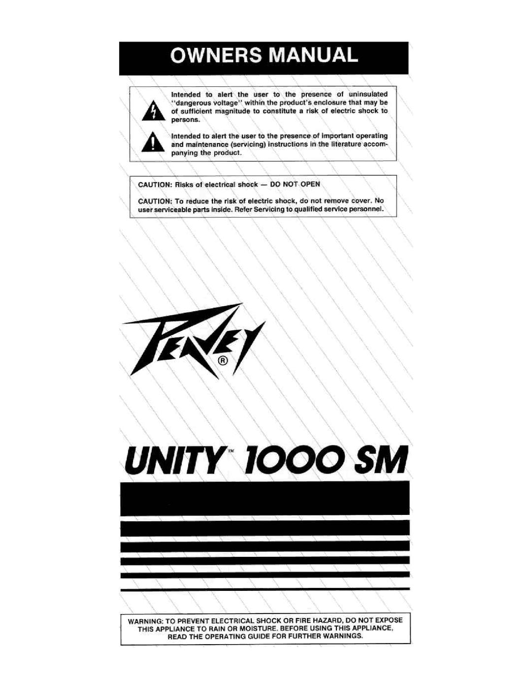 Peavey 1000 SM manual 