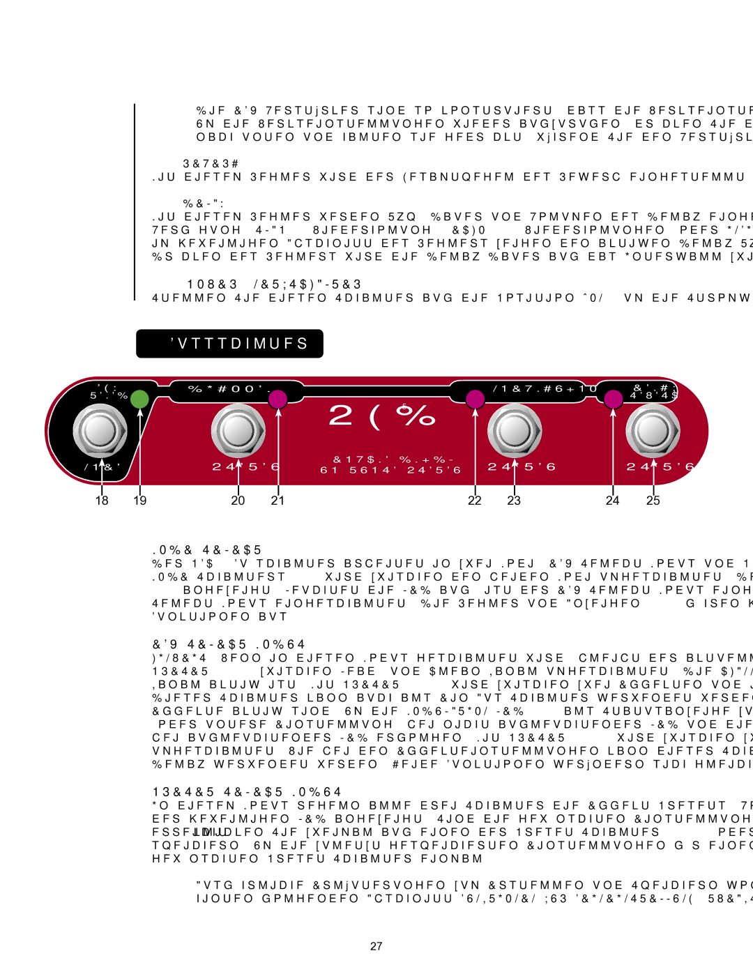 Peavey 110 EFX operation manual Fussschlter nicht, Power Netzschalter, Efx Select-Modus, Preset SELECT-MODUS 