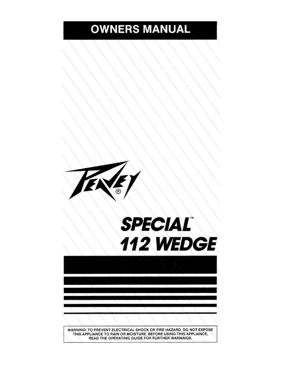 Peavey 112 Wedge manual 