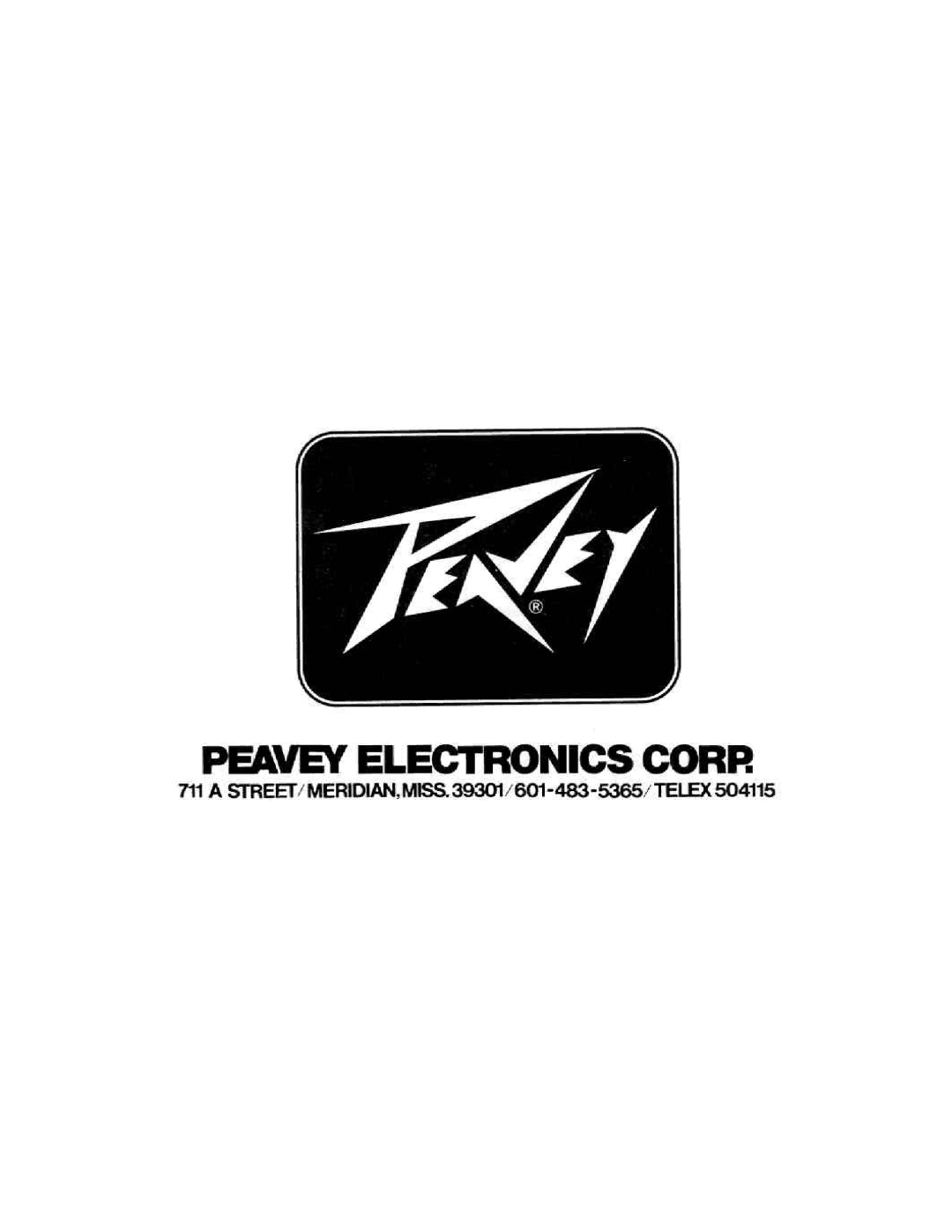 Peavey 1200 manual 