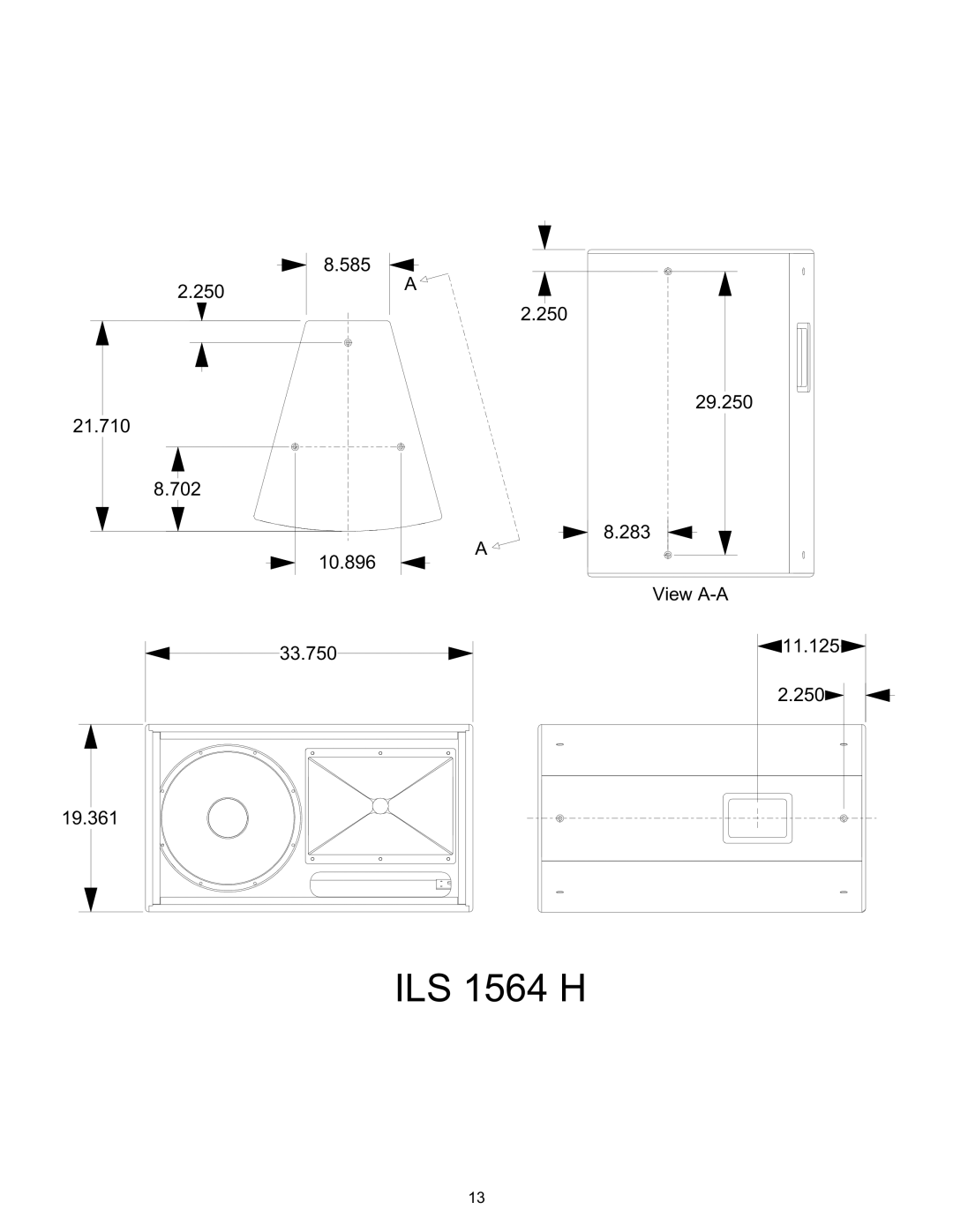 Peavey specifications ILS 1564 H 