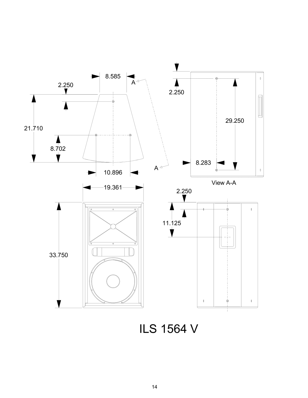 Peavey specifications ILS 1564 