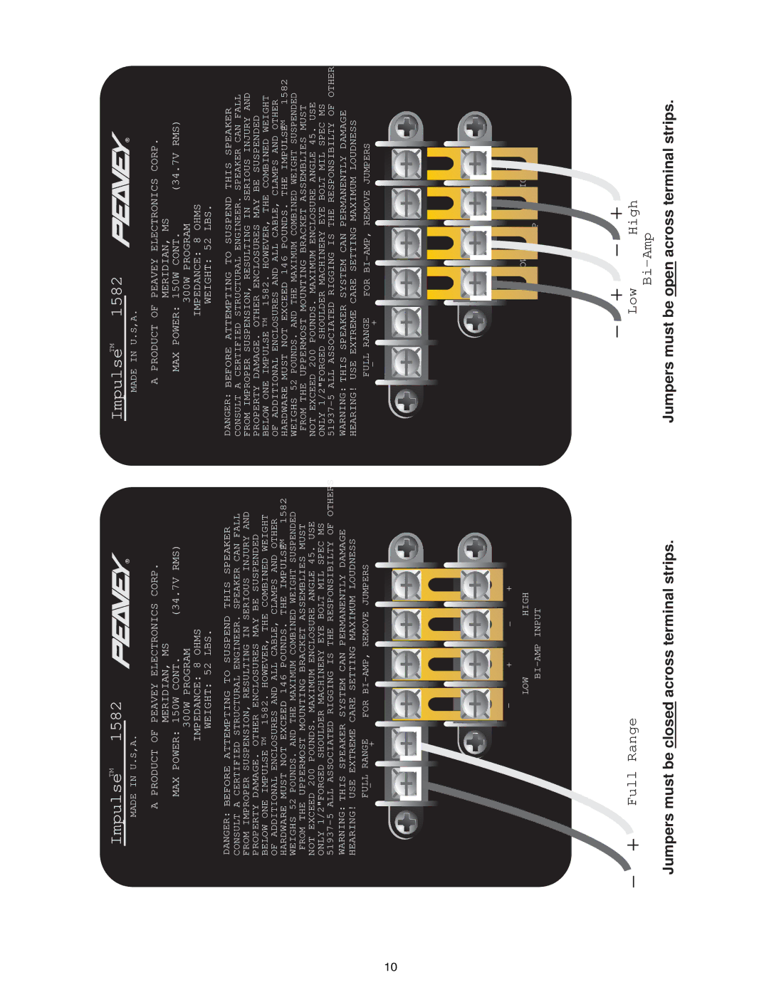 Peavey 1582 specifications ImpulseTM 