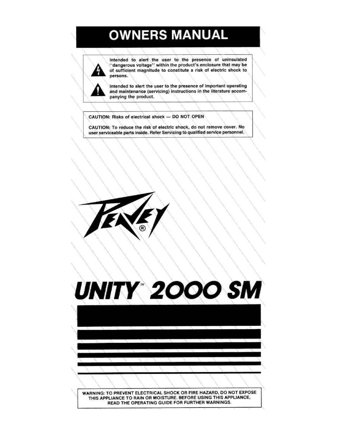 Peavey 2000 SM manual 