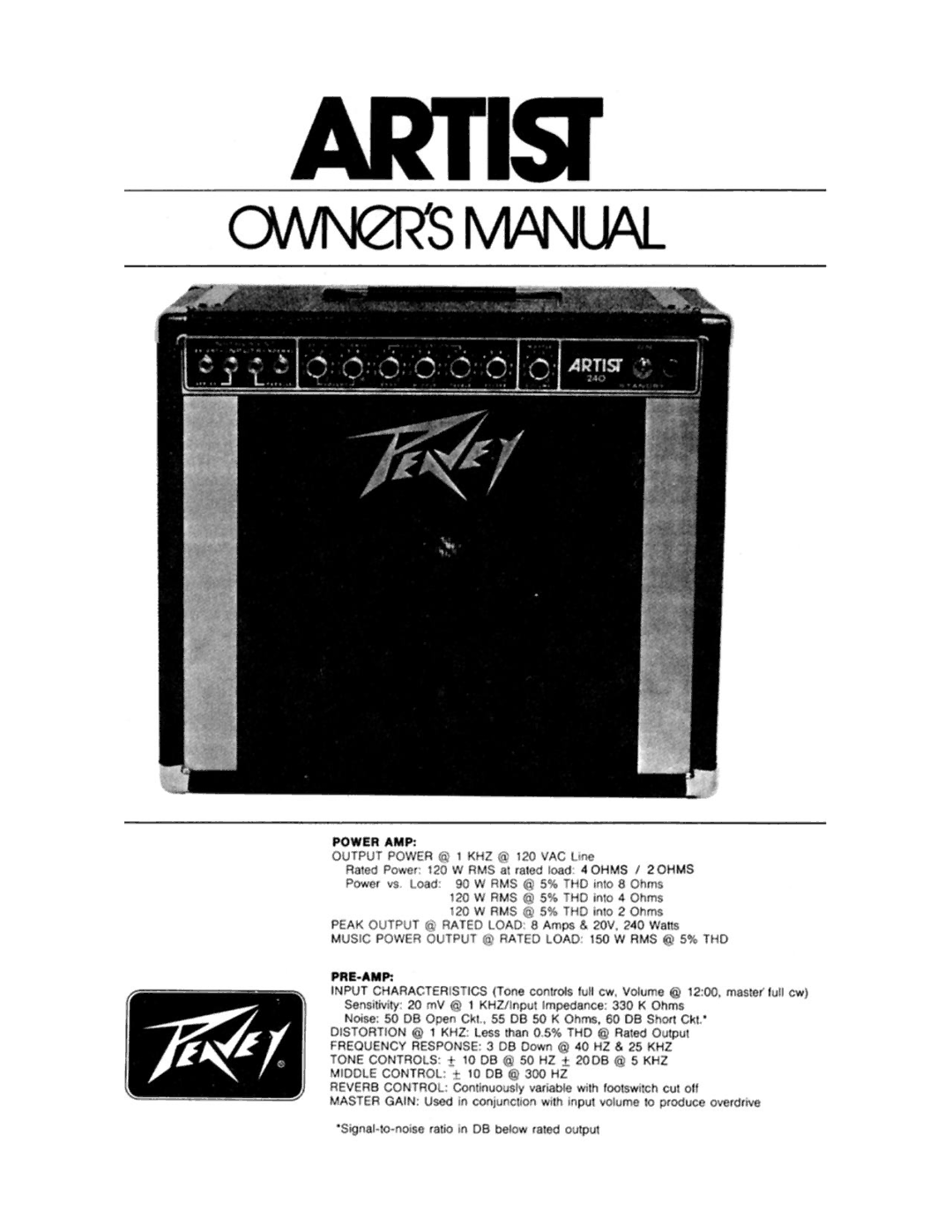 Peavey 240 manual 