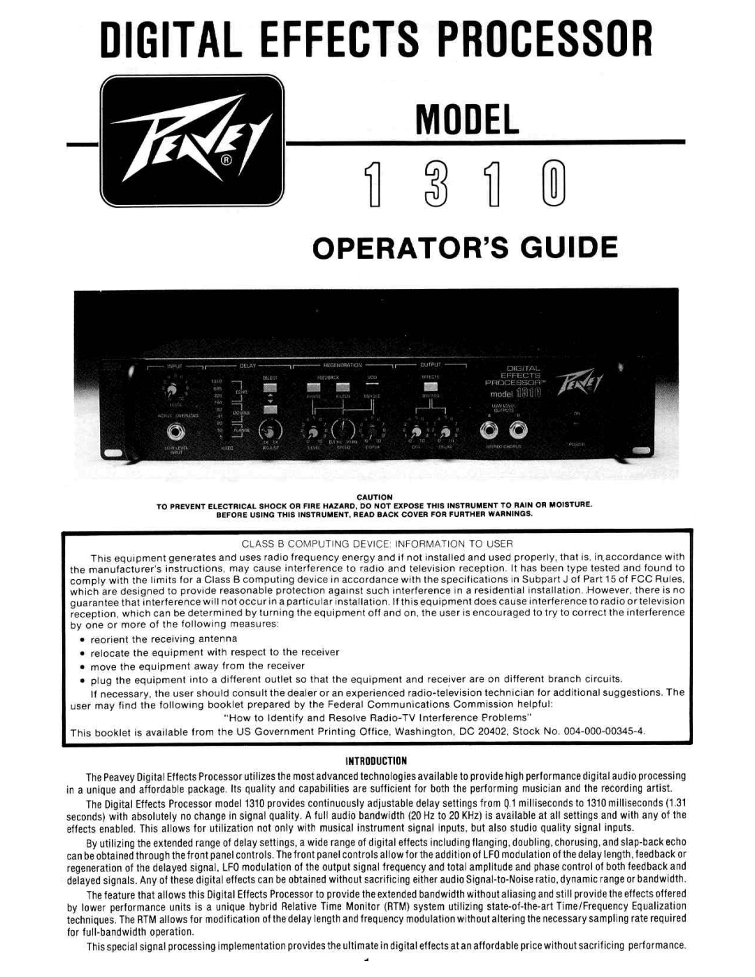 Peavey 2462 manual 