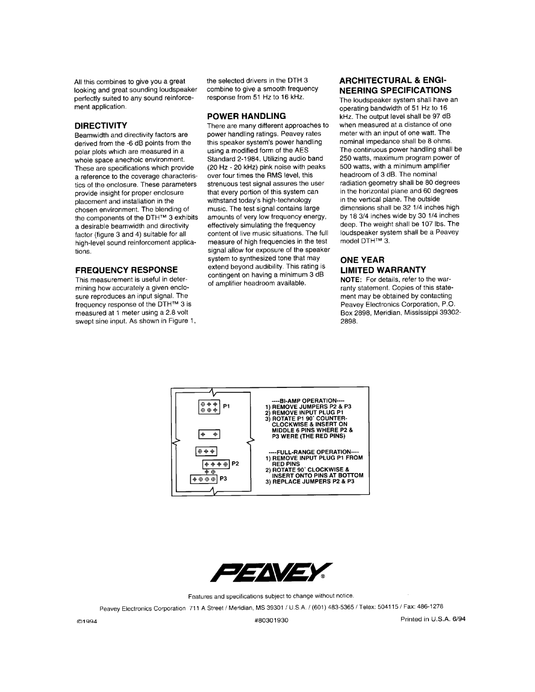 Peavey 3 manual 