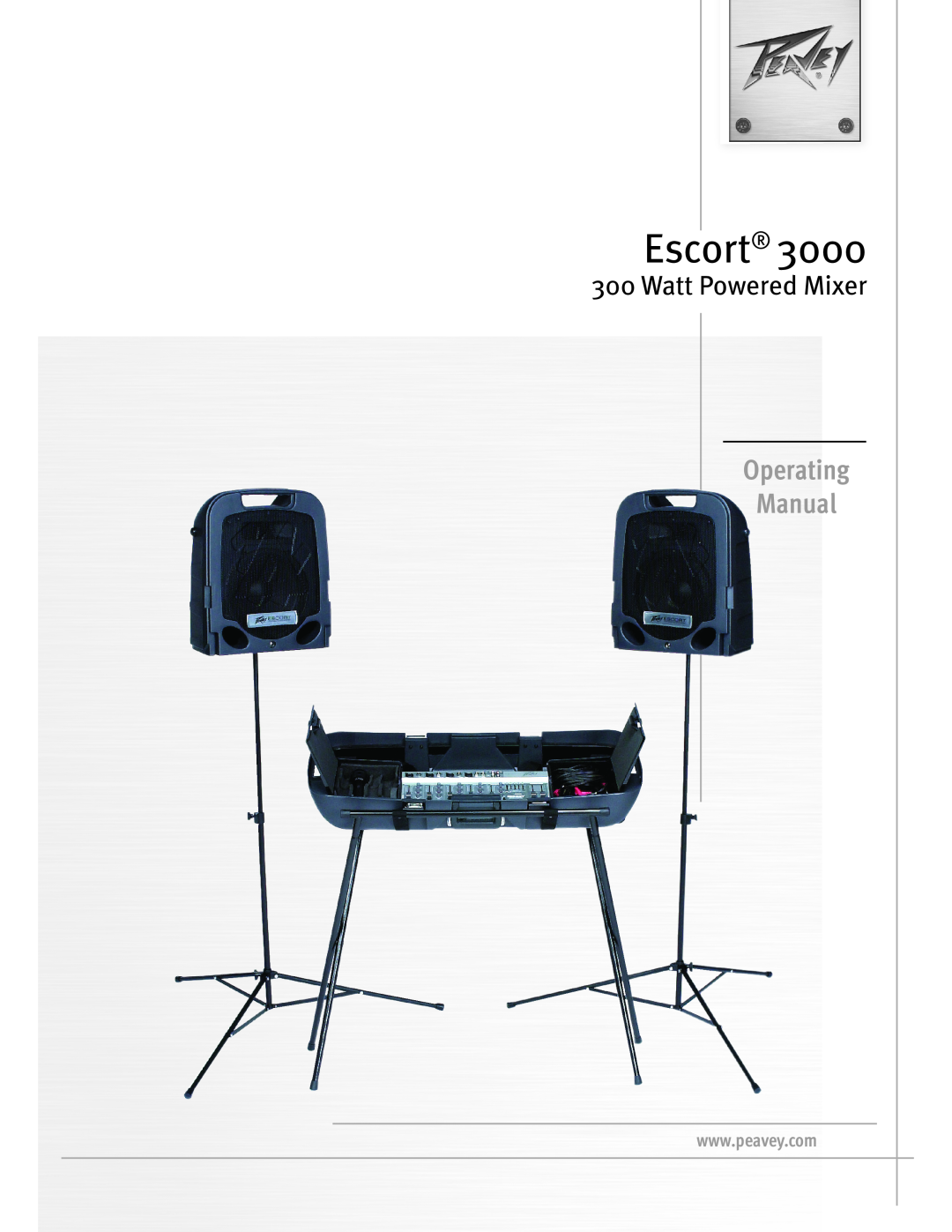 Peavey 3000 manual Escort, Features 