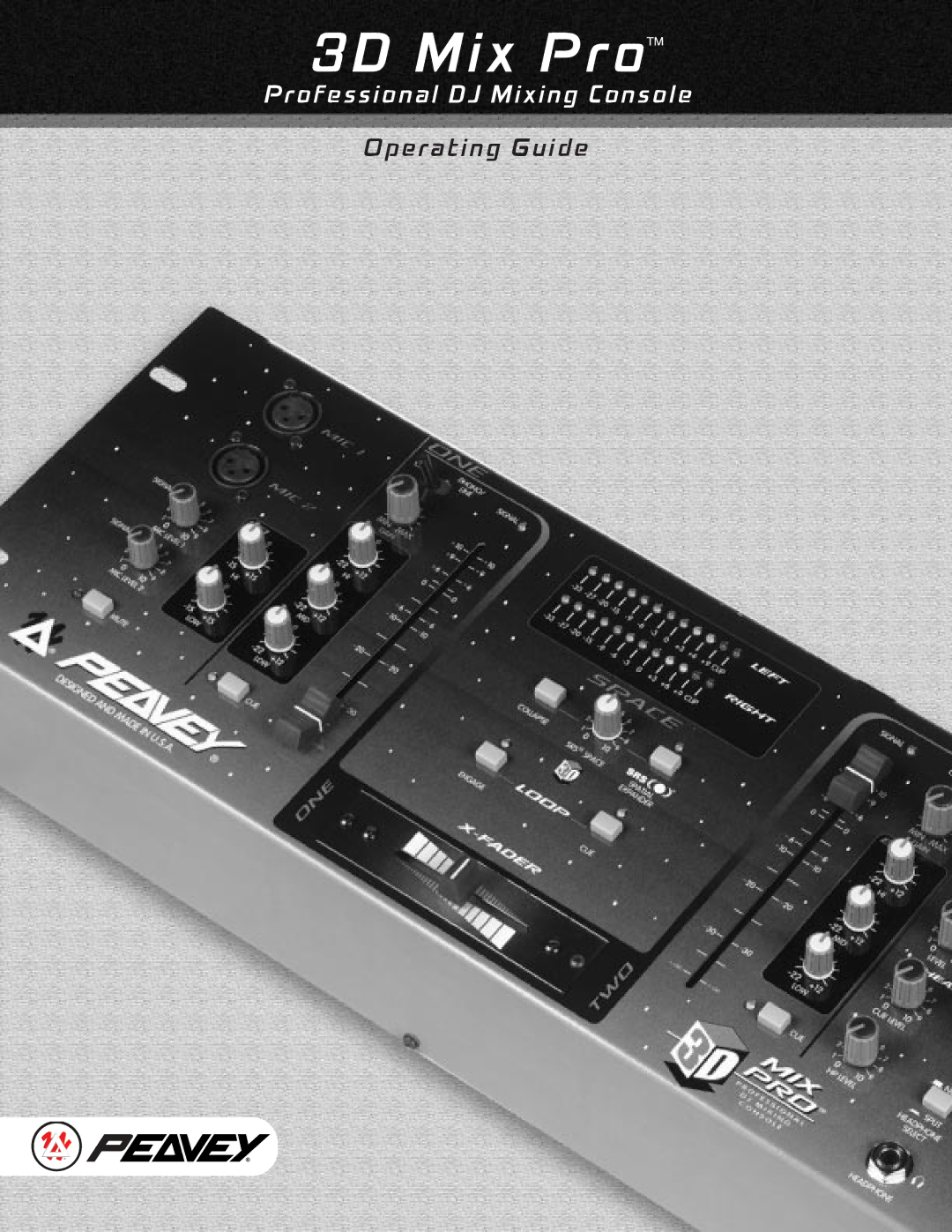 Peavey 3D Mix Pro manual 