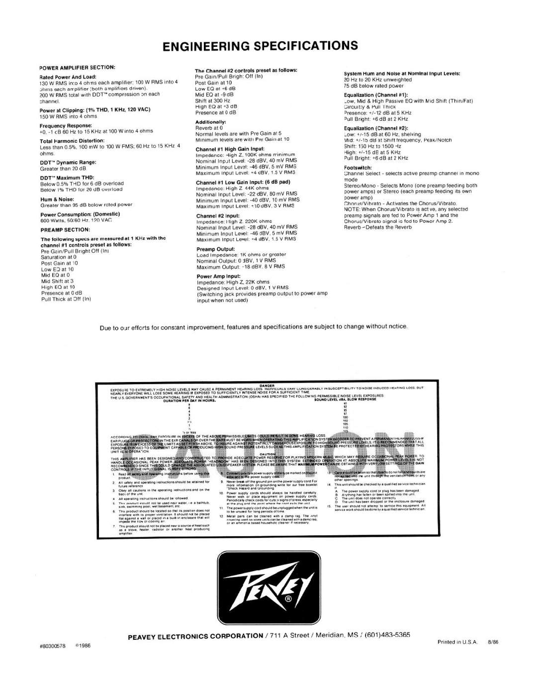 Peavey 400 manual 