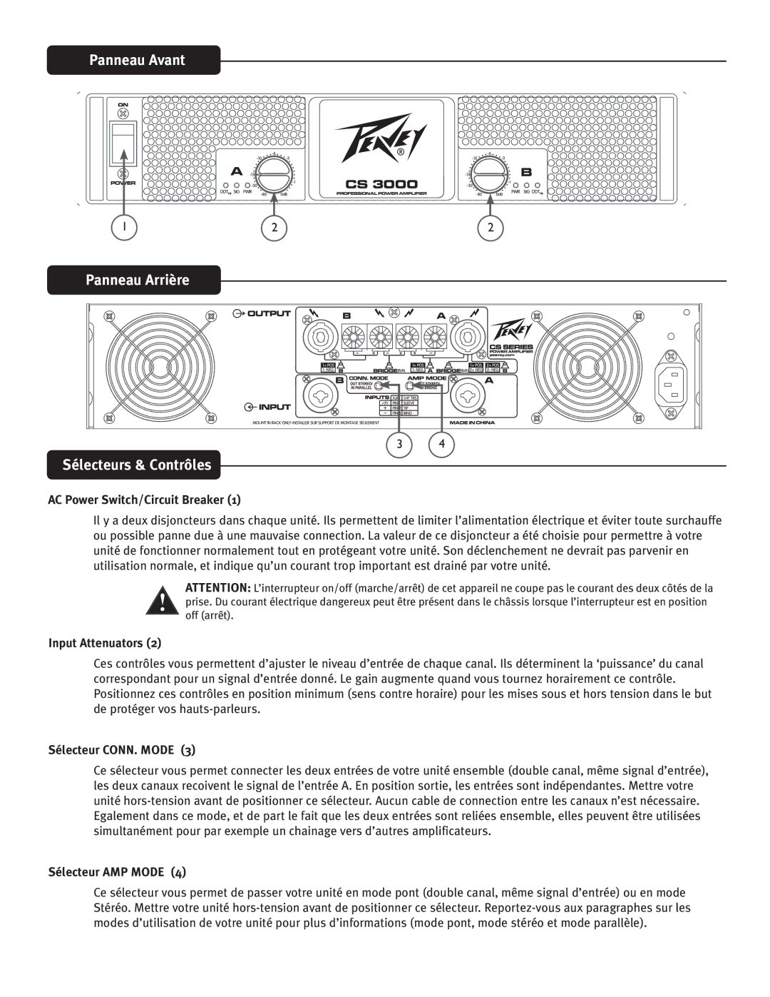 Peavey 3000 1BOOFBVWBOU, 1BOOFBVSSJoSF, 4nMFDUFVST$POUSyMFT, 4nMFDUFVS$0//.0%&  , 4nMFDUFVS.1.0%&   