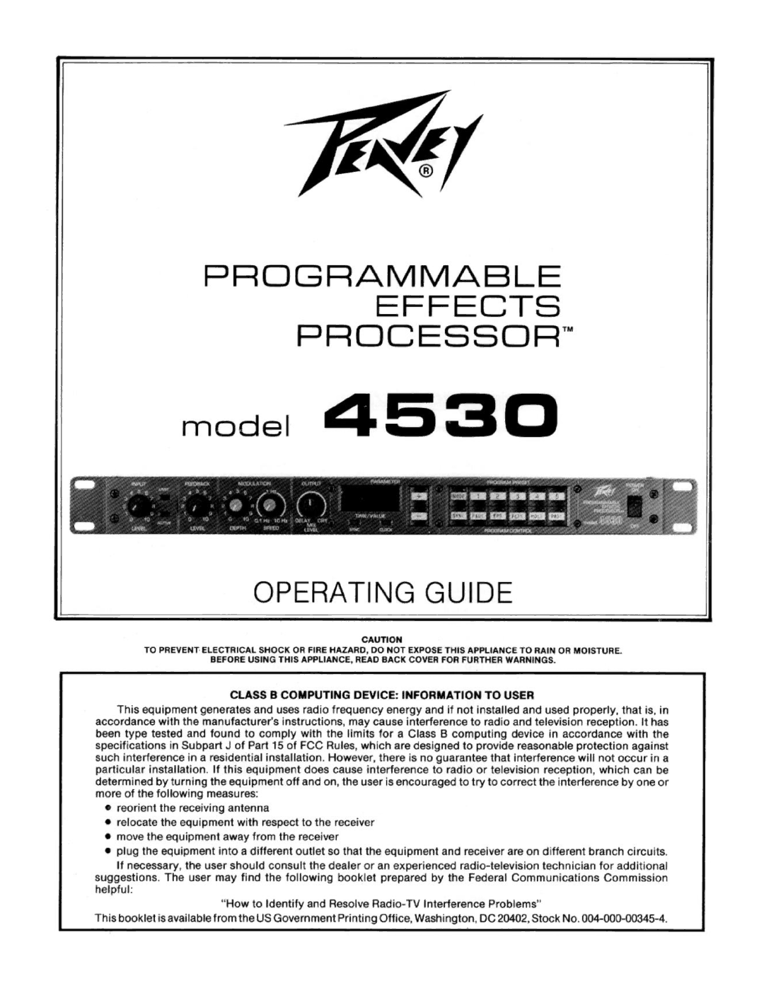 Peavey 4530 manual 