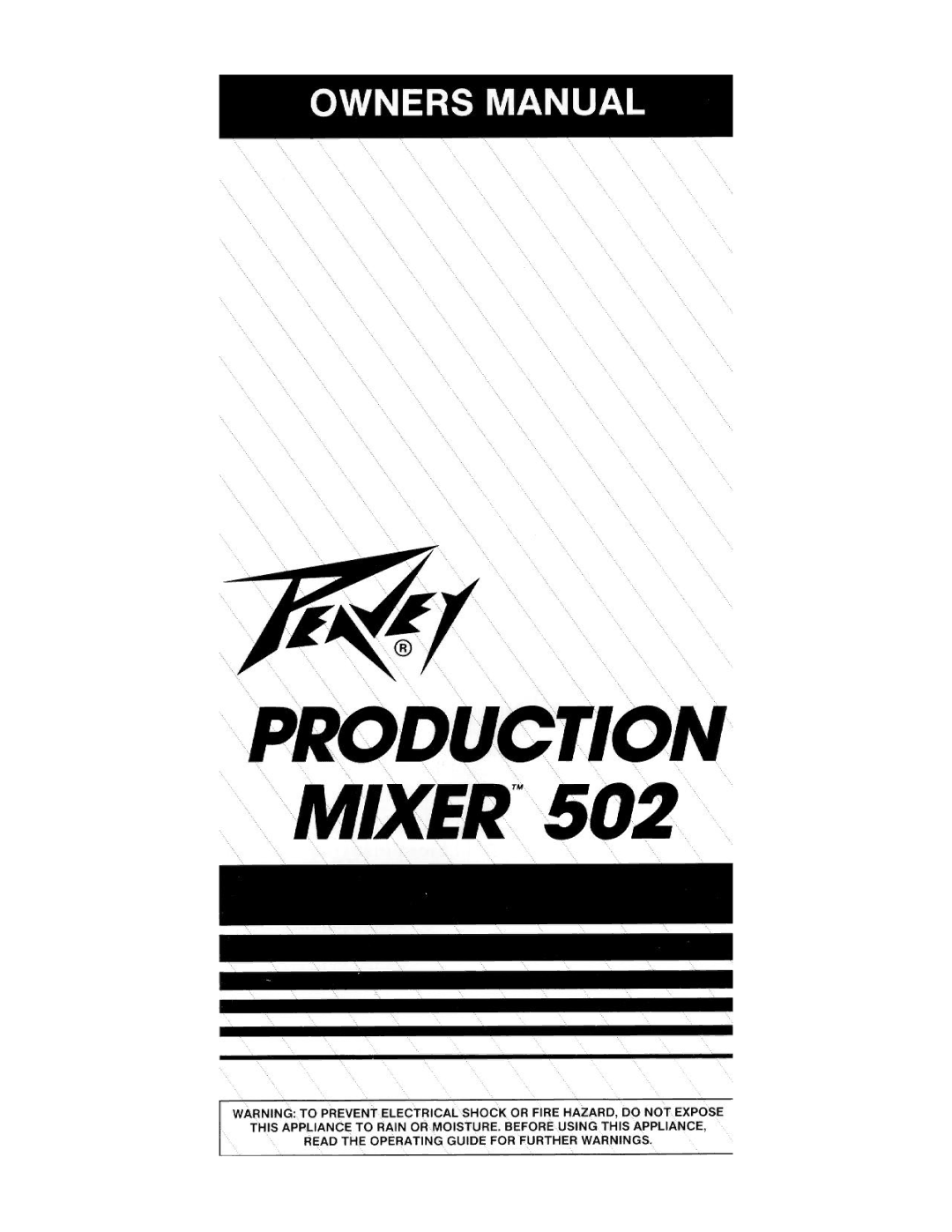 Peavey 502 manual 