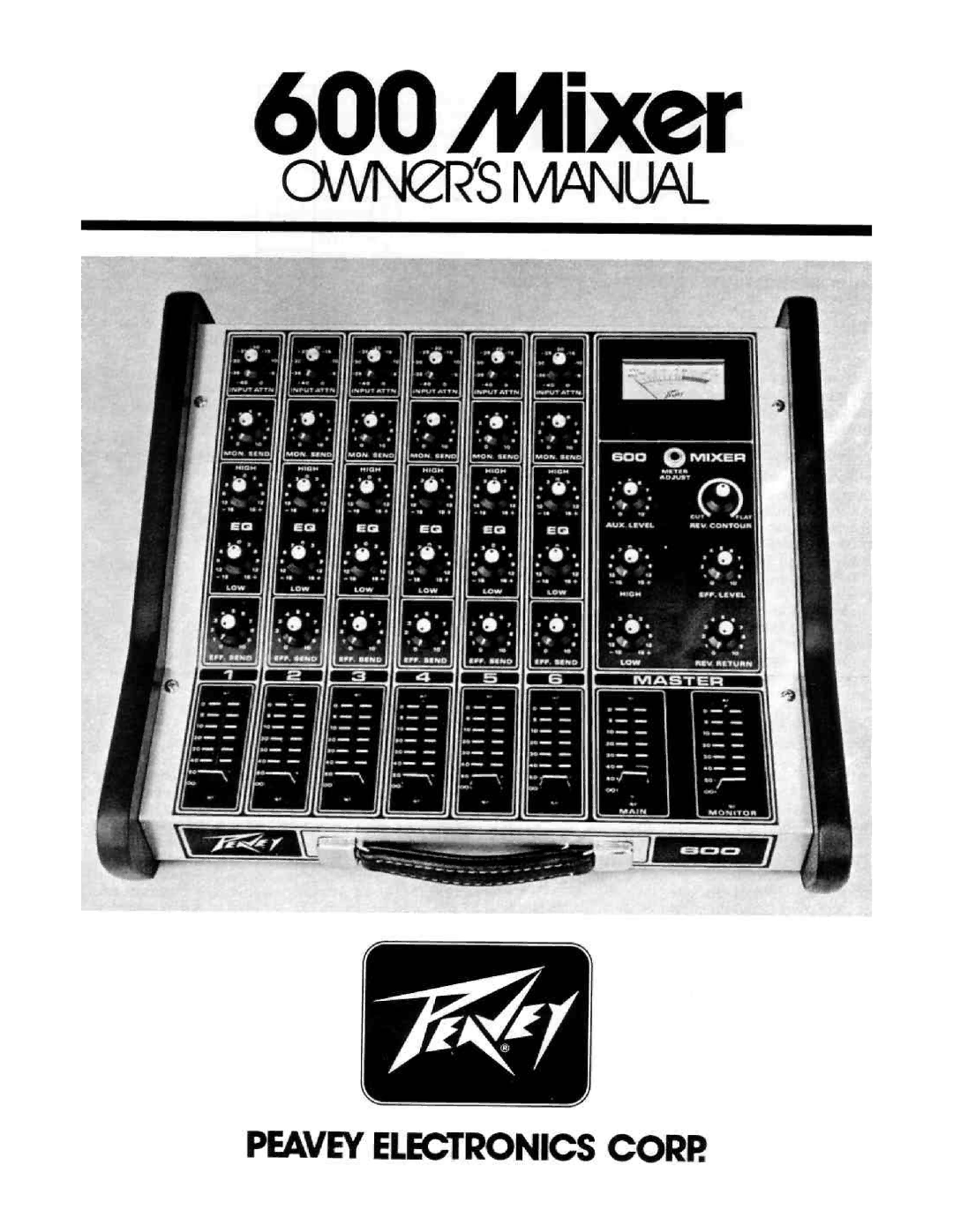 Peavey 600 Mixer manual 