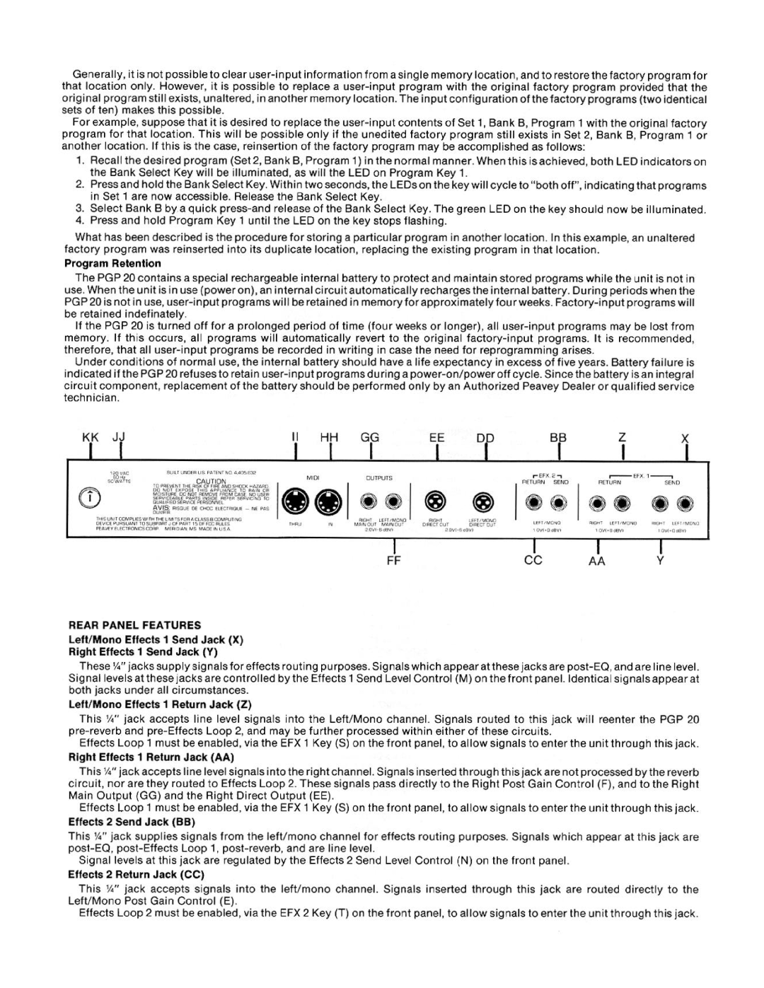 Peavey 646-063 manual 