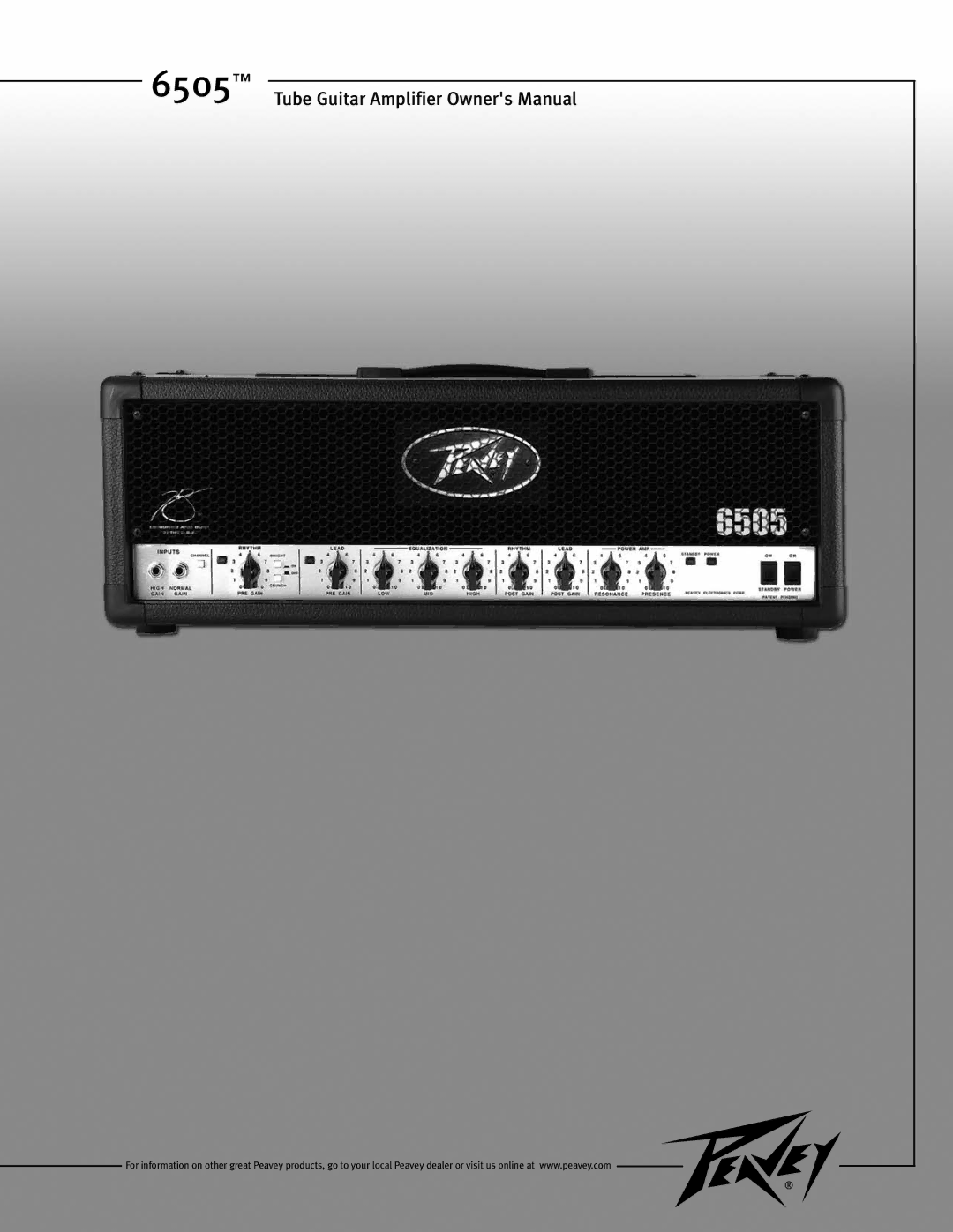 Peavey 6505TM owner manual 