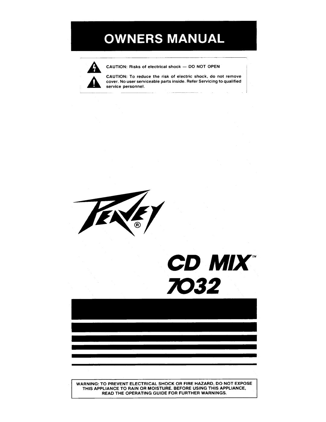 Peavey 7032 manual 