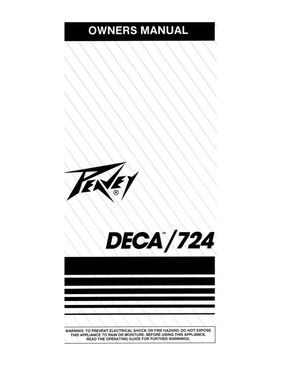 Peavey 724 manual 