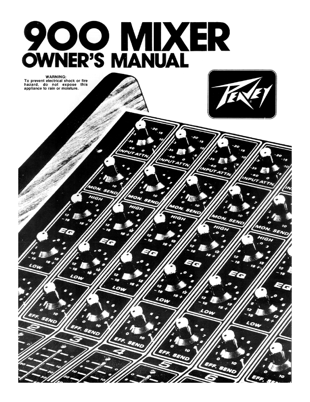Peavey 900 Mixer manual 