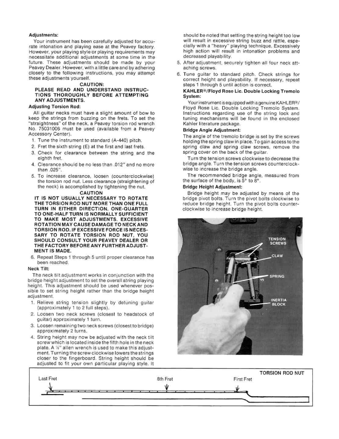 Peavey Adrain Vandenburg manual 