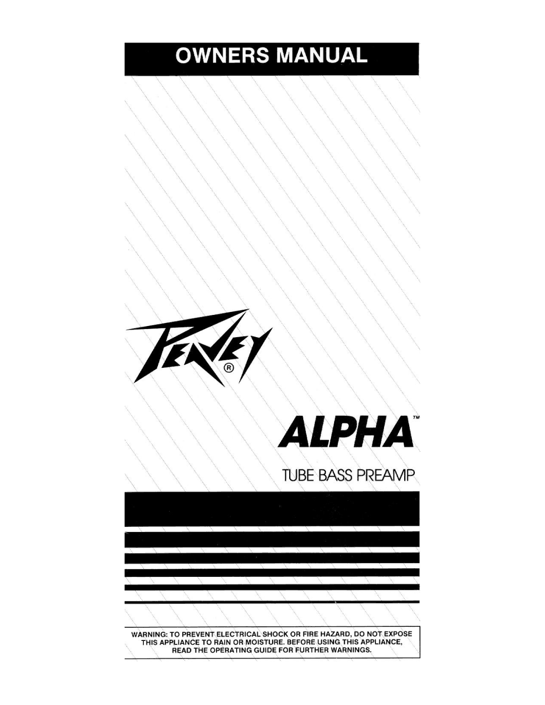 Peavey Alpha manual 