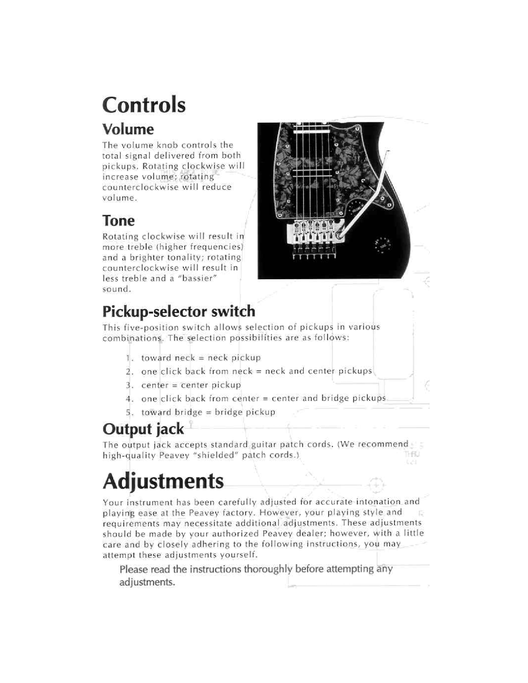 Peavey AX manual 