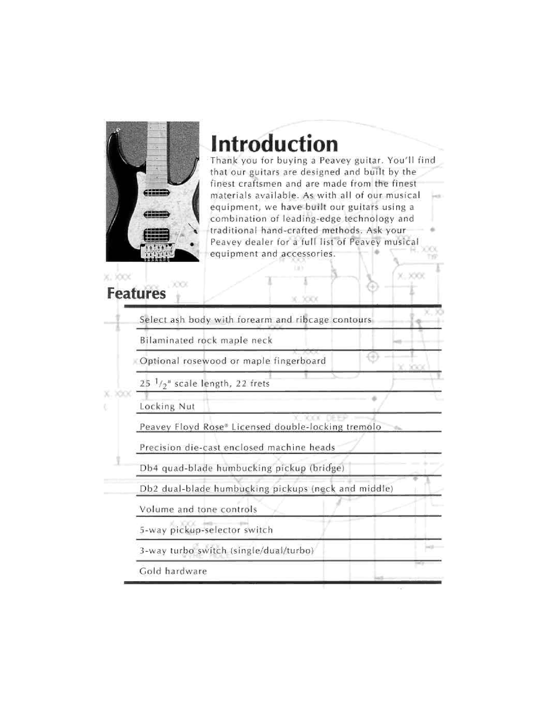 Peavey Axcelerator AX manual 