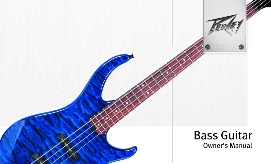 Peavey owner manual Bass Guitar 