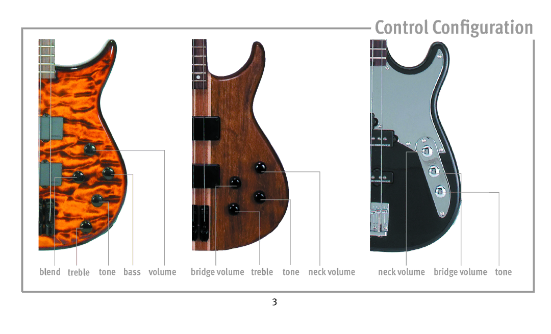 Peavey Bass owner manual Control Configuration 