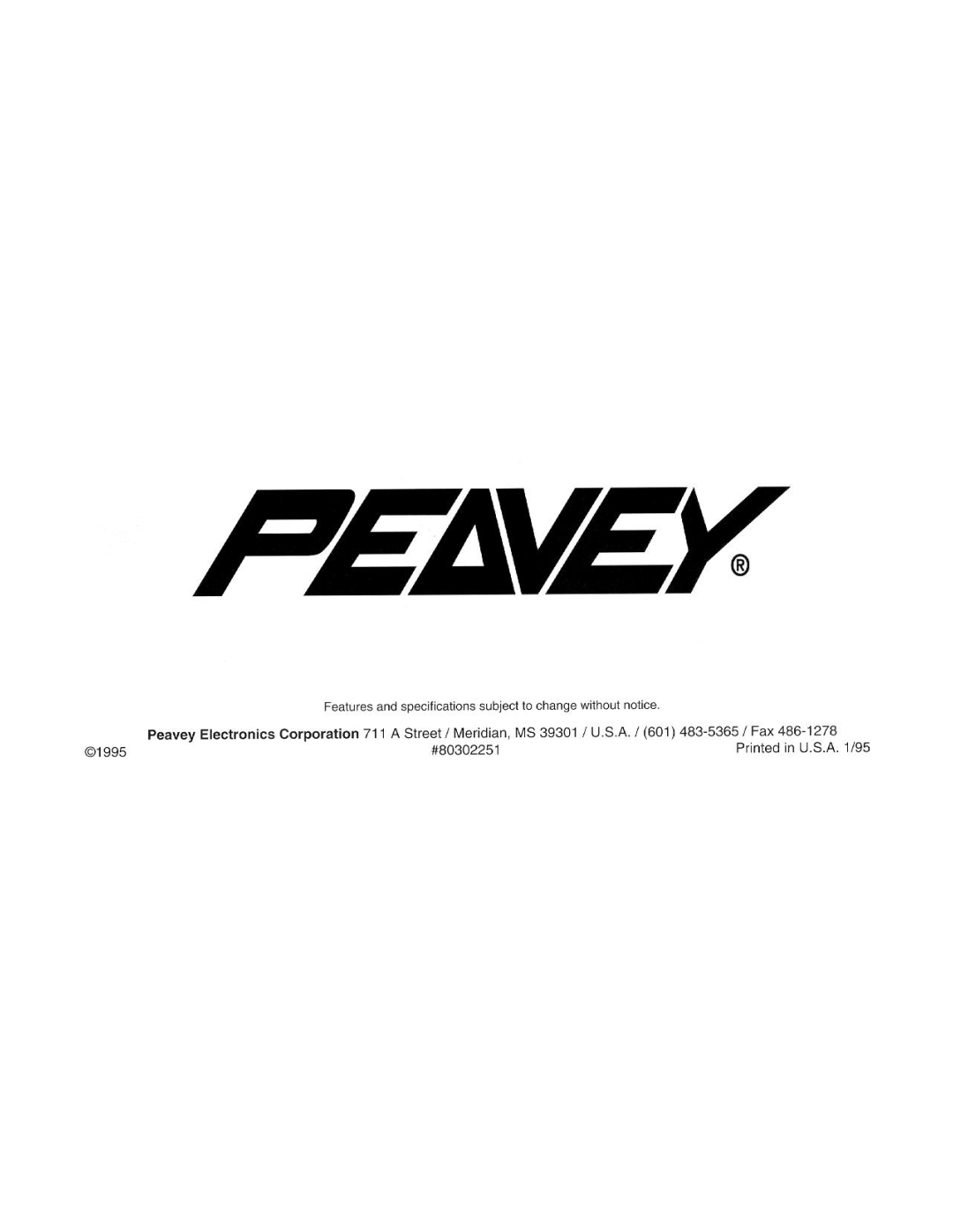 Peavey C8p manual 