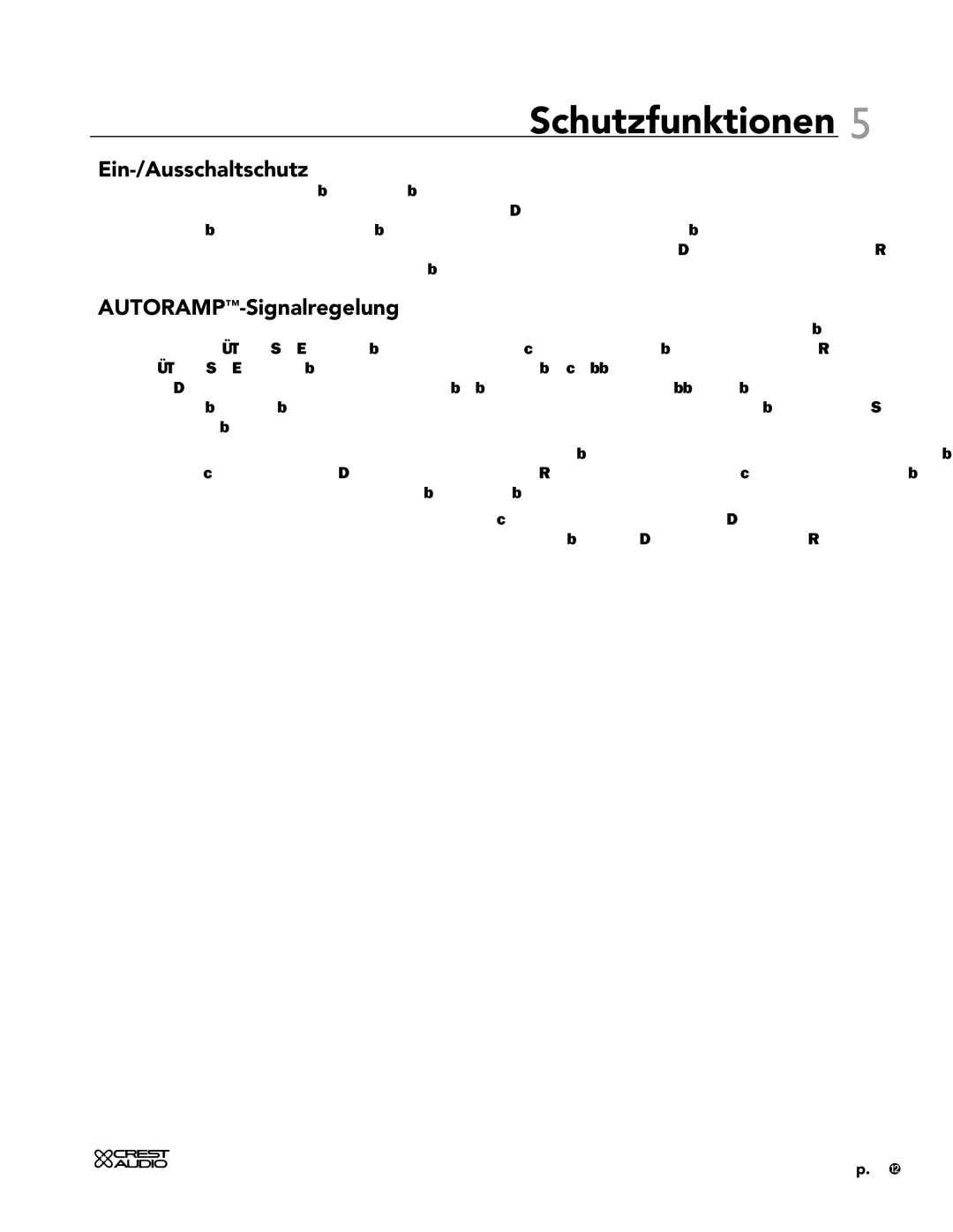 Peavey CC 2800, CC 4000, CC 1800 owner manual Ein-/Ausschaltschutz, AUTORAMP-Signalregelung 