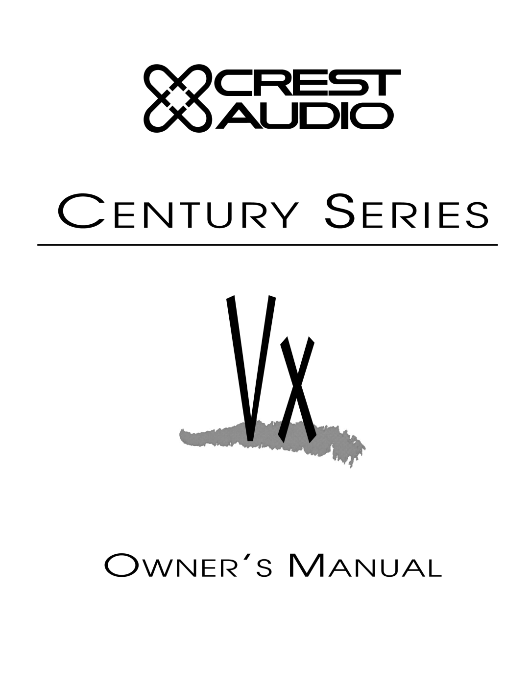 Peavey Century Series owner manual 