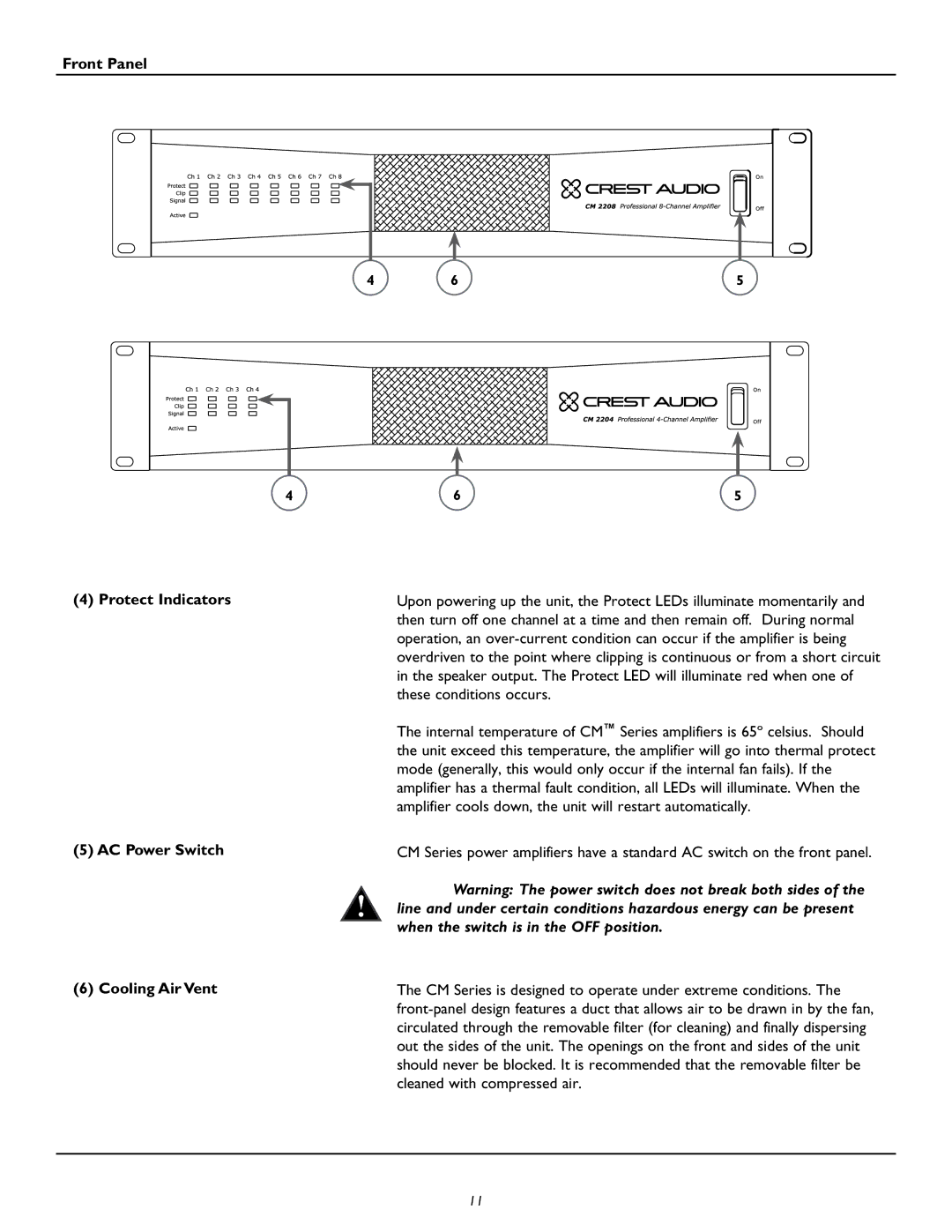 Peavey CM2208, CM2204 owner manual 