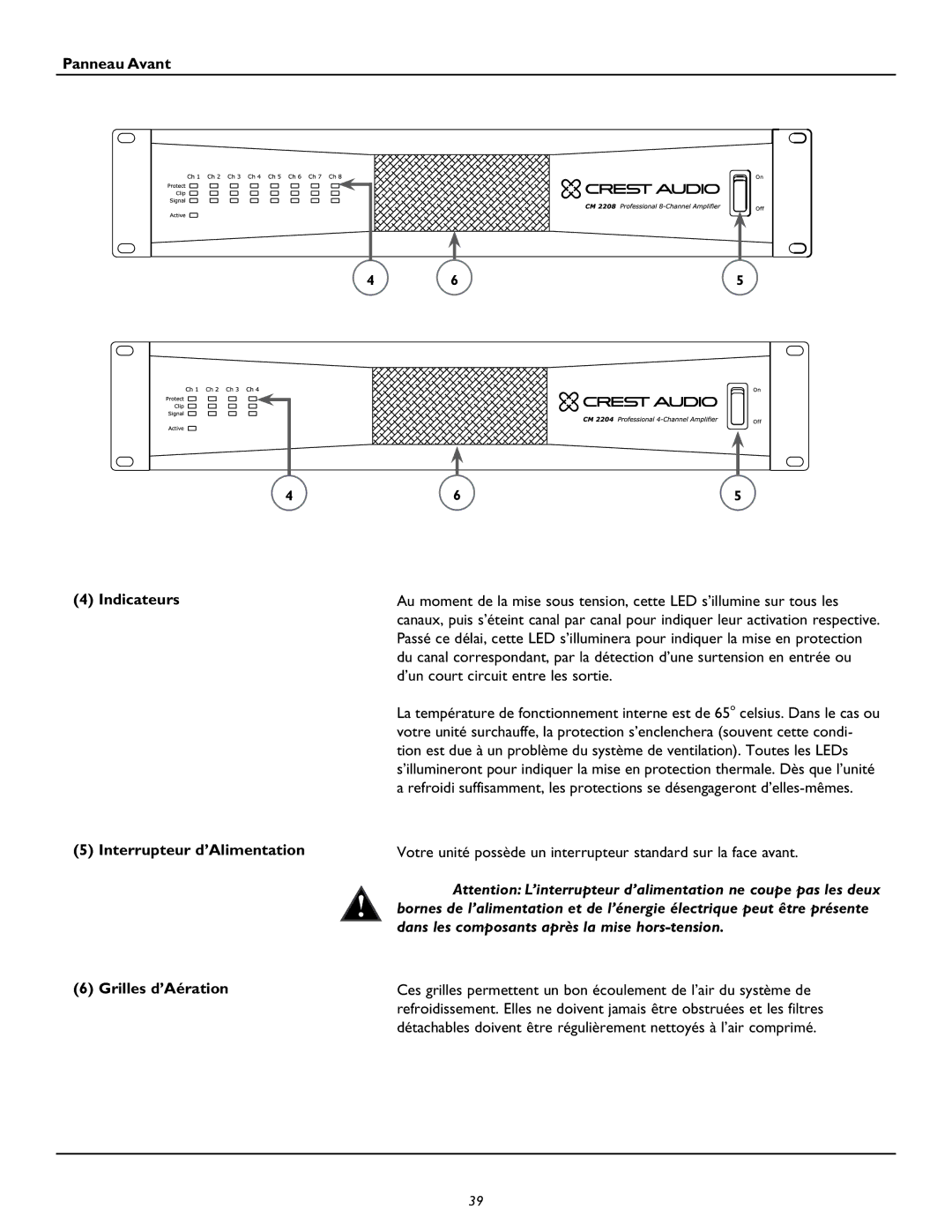 Peavey CM2208, CM2204 owner manual 