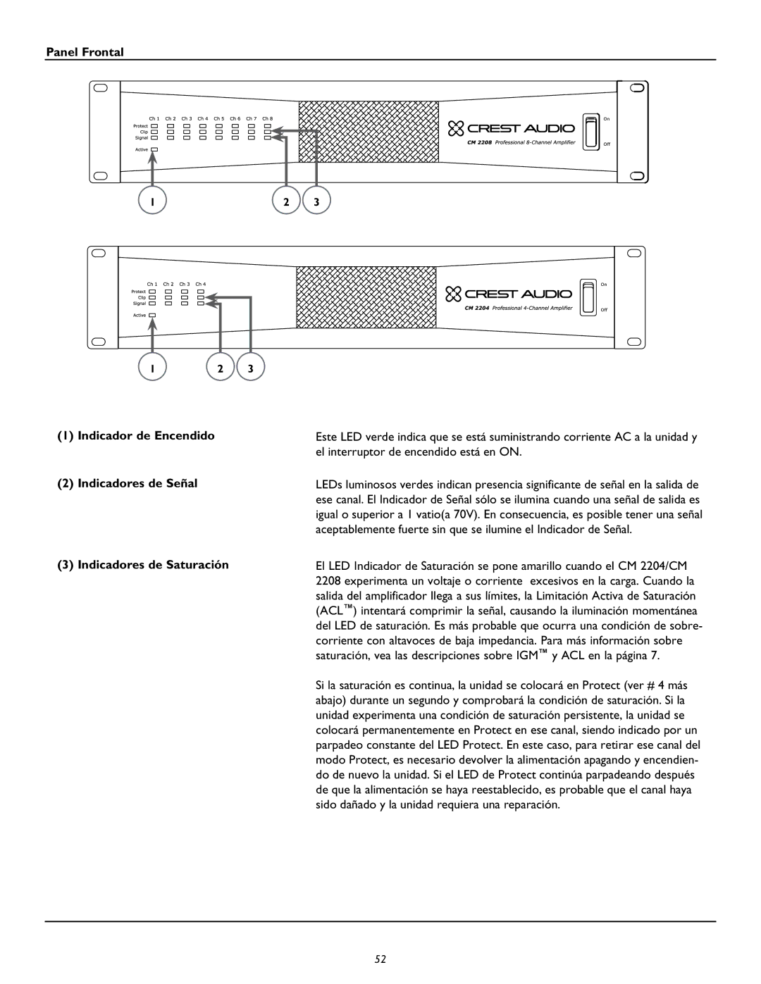 Peavey CM2204, CM2208 owner manual 