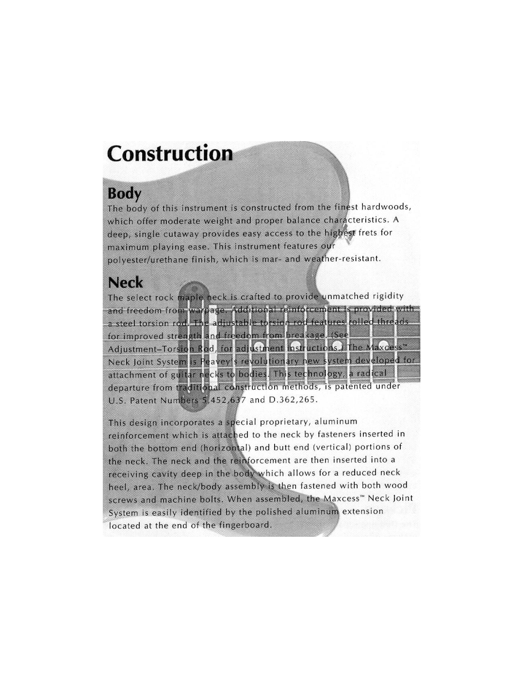 Peavey Cropper Classic manual 