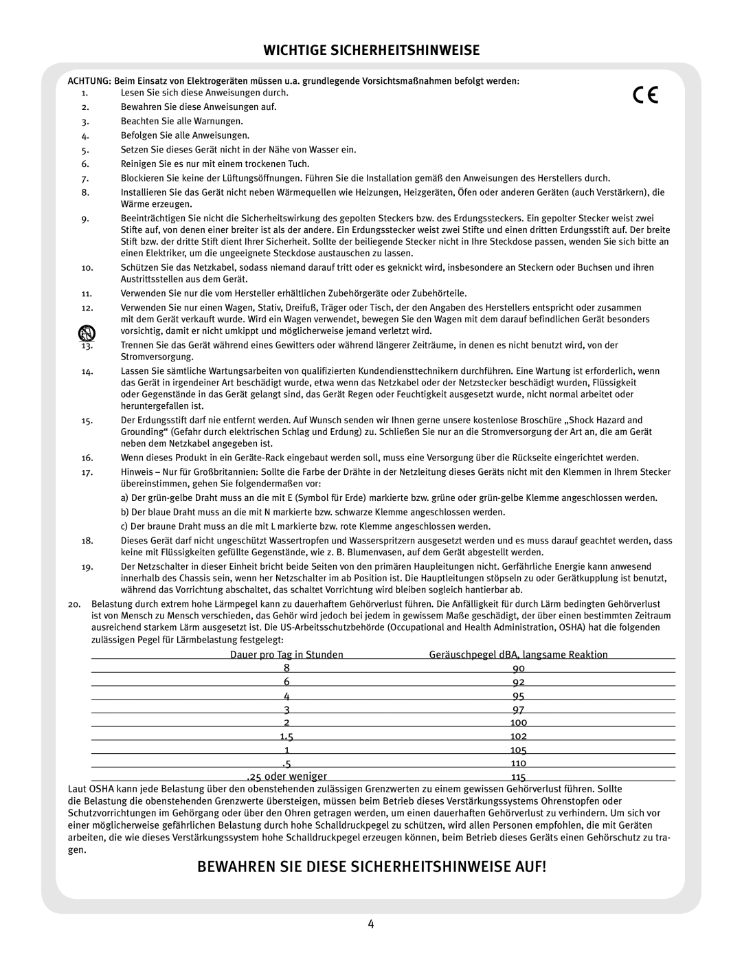 Peavey CS 4000, CS 4080 owner manual #&83&/4*&%*&4&4*$&3&*54*/8&*4&6 