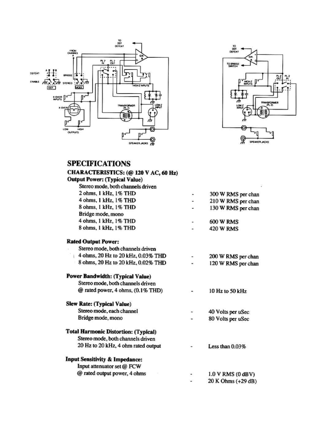 Peavey CS 400x manual 