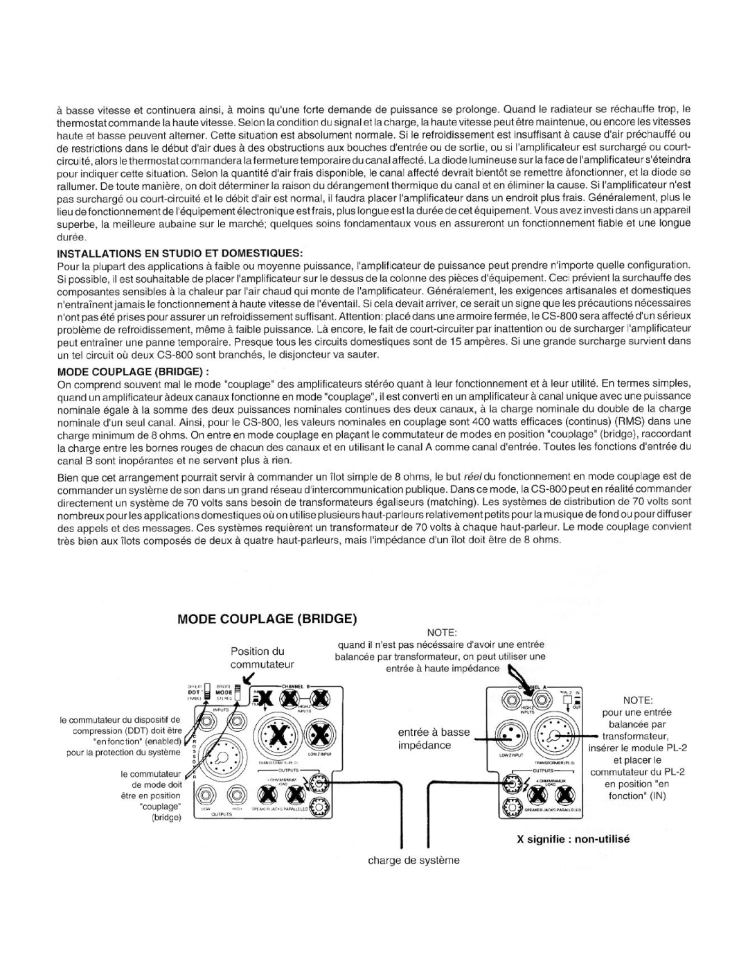 Peavey CS 800 manual 