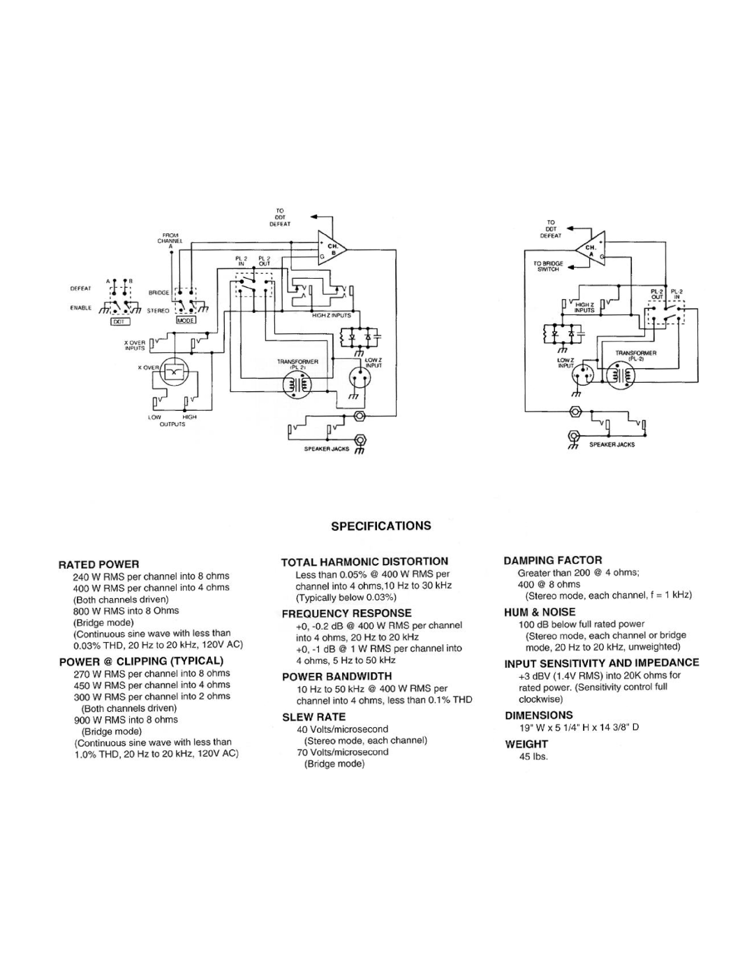 Peavey CS 800 manual 