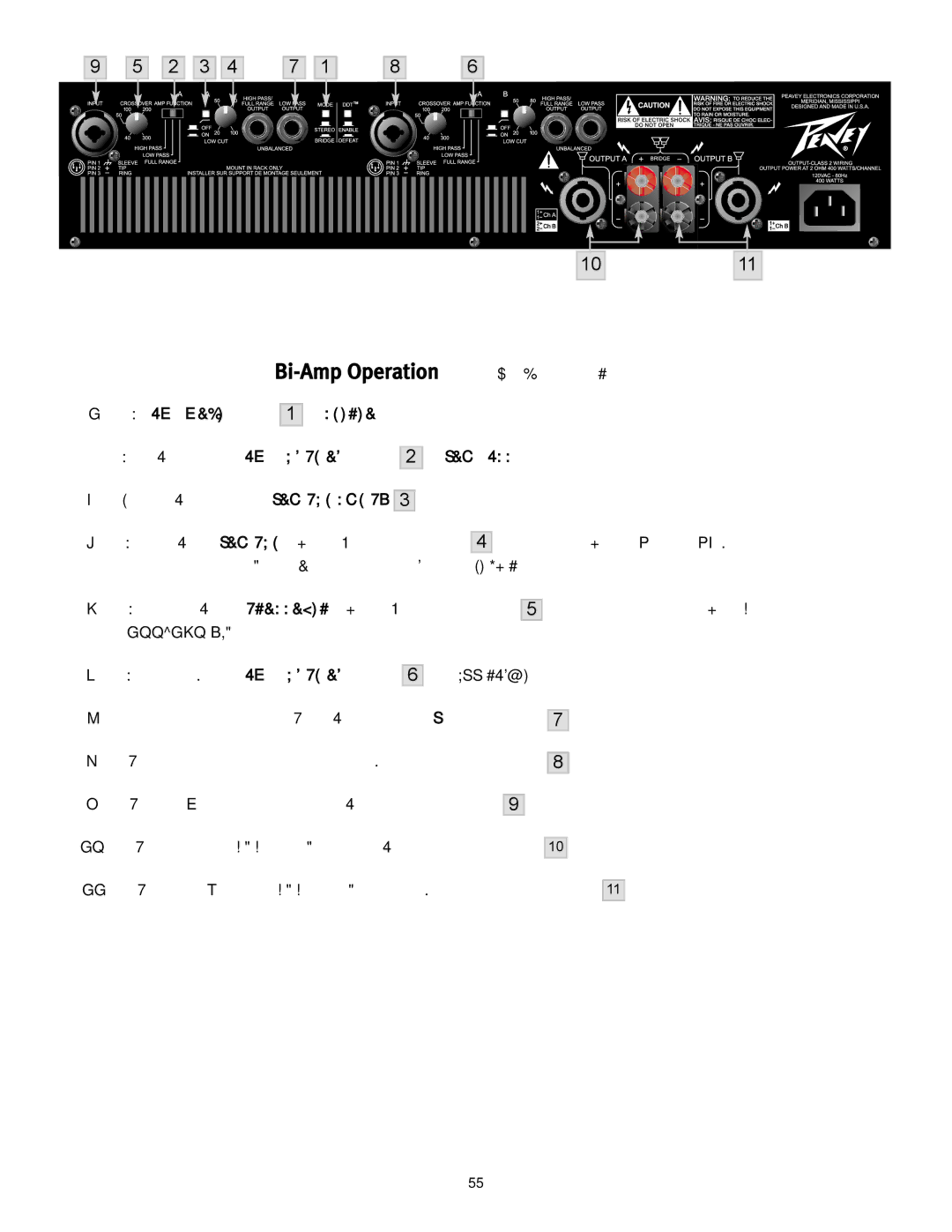 Peavey CS 800H manual To Stereo 