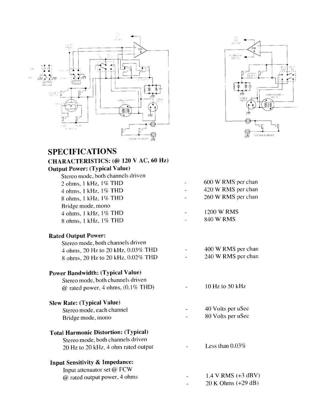 Peavey CS 800X manual 