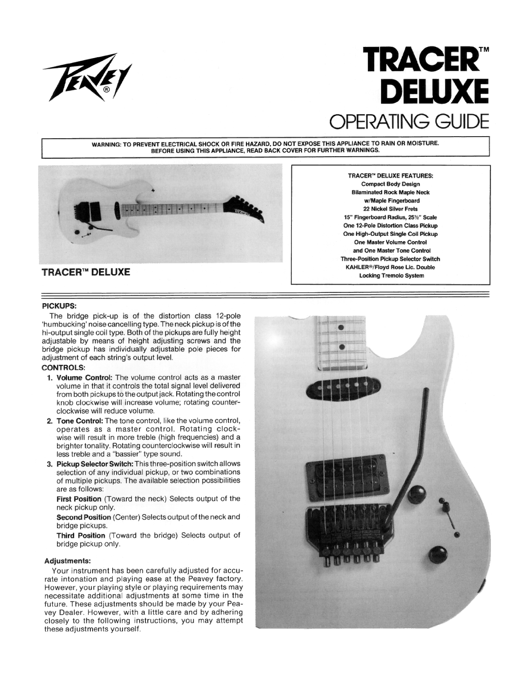 Peavey Deluxe manual 