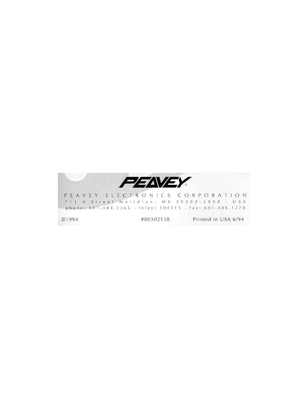 Peavey Detonator manual 