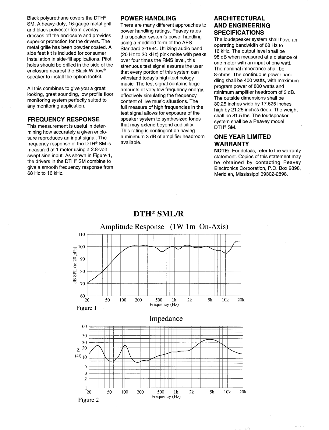 Peavey DTH SM manual 